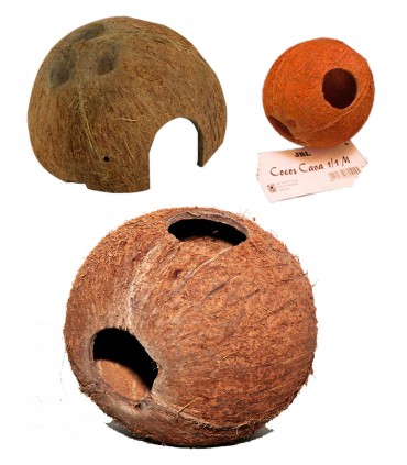 JBL Cocos Cava - Grotta di noce di cocco per acquari e terrari