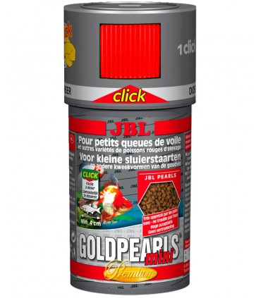 JBL GoldPearls mini CLICK - Mangime base in granuli premium per piccoli veiltail
