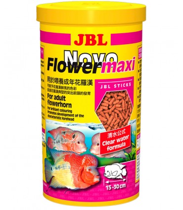 JBL NovoFlower maxi - Mangime completo in bastoncini per ciclidi Flowerhorn grandi