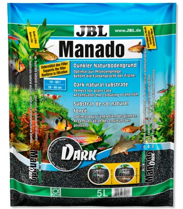 JBL Manado Dark - Substrato naturale per gli acquari d'acqua dolce