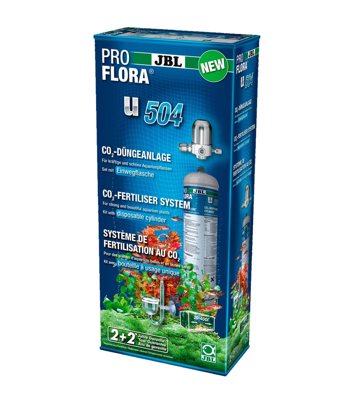 JBL PROFLORA u504 - Impianto di fertilizzazione con CO2: kit completo