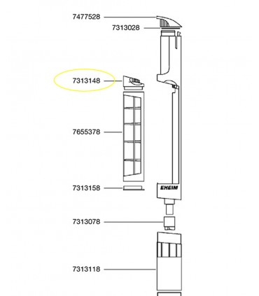 Eheim Coperchio superiore per aspirarifiuti Quick Vac