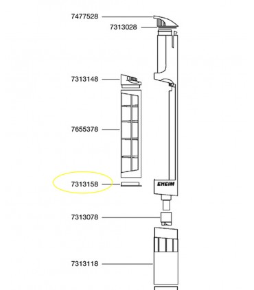 Eheim Coperchio inferiore per aspirarifiuti Quick Vac