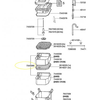 Eheim Rubber hermetic seals per professionel (2226/28)