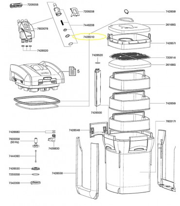Eheim set Ring per filtro professionel 3 1200XL/1200XLT