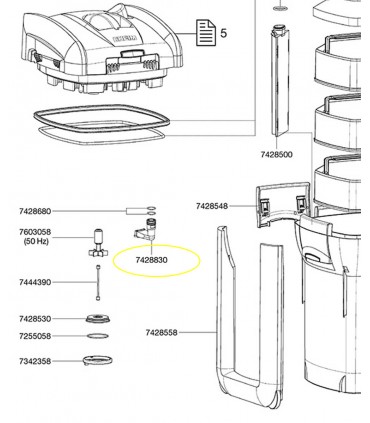 Eheim Output connector connettore uscita con o-ring professionel 3 1200XL/1200XLT