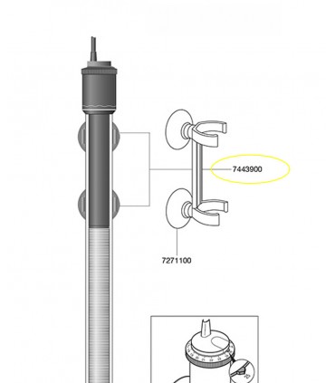 Eheim Ventose doppie per thermocontrol, thermocontrol e, thermopreset