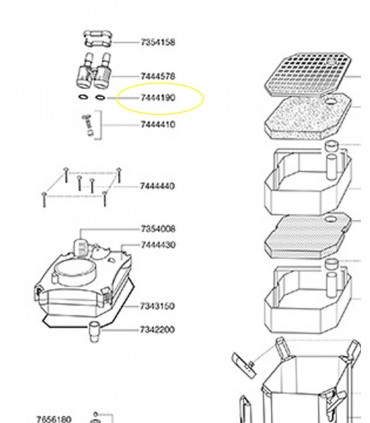 Eheim Set o-ring per rubinetti filtri 2026/28/2126