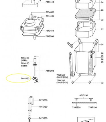 Eheim Pump cover per 2026/28/2126/28