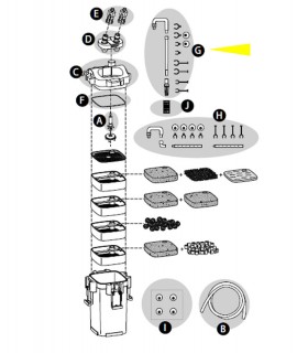 Tetra EX 400/600/700 set tubi di mandata