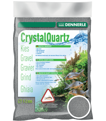 Dennerle Ghiaia di quarzo grigia antracite