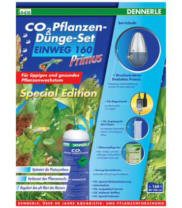 Dennerle 160 Primus Special Edition Set di fertilizzazione CO2 Monouso